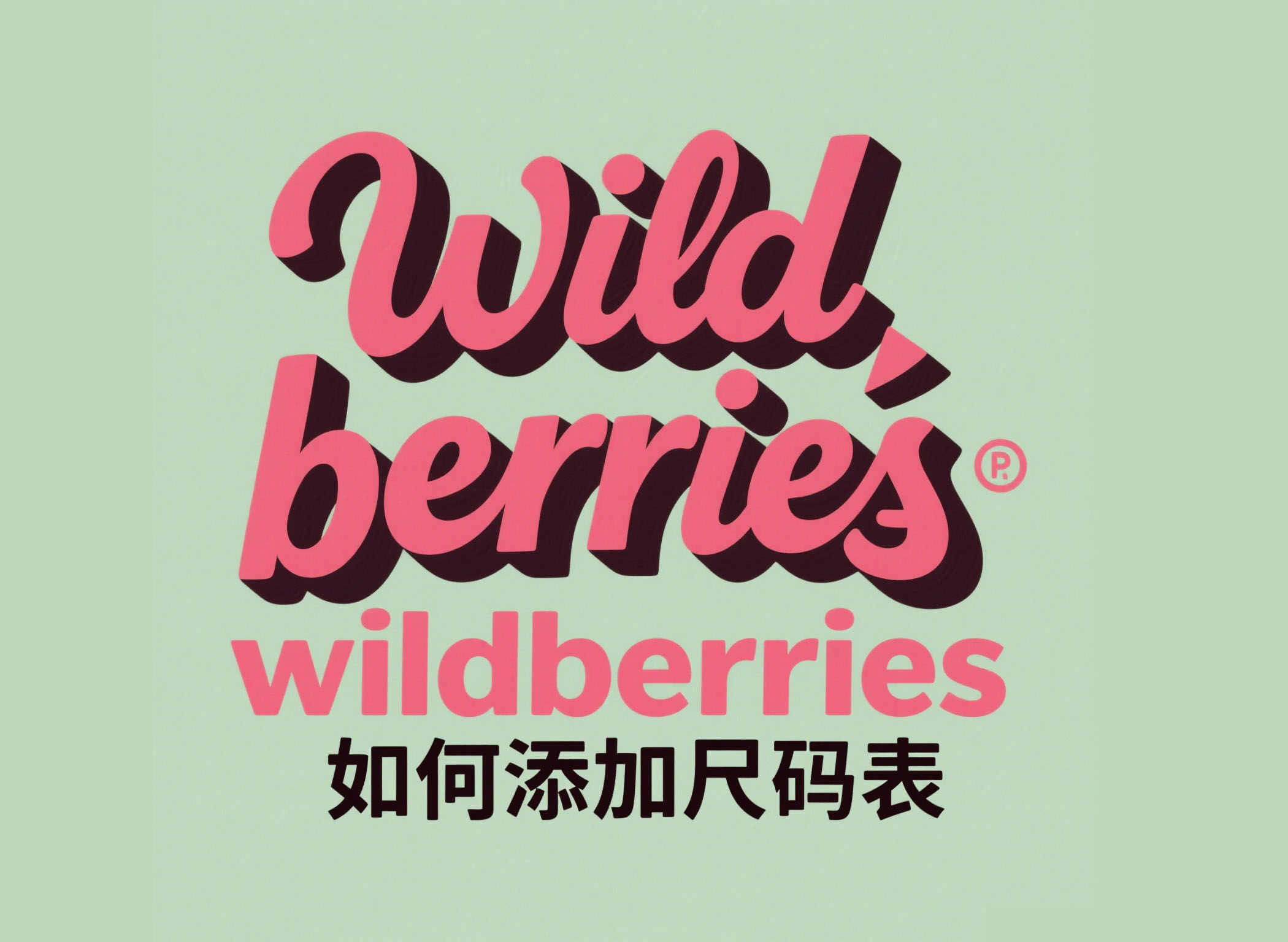 wildberries商品详情页中的尺码表